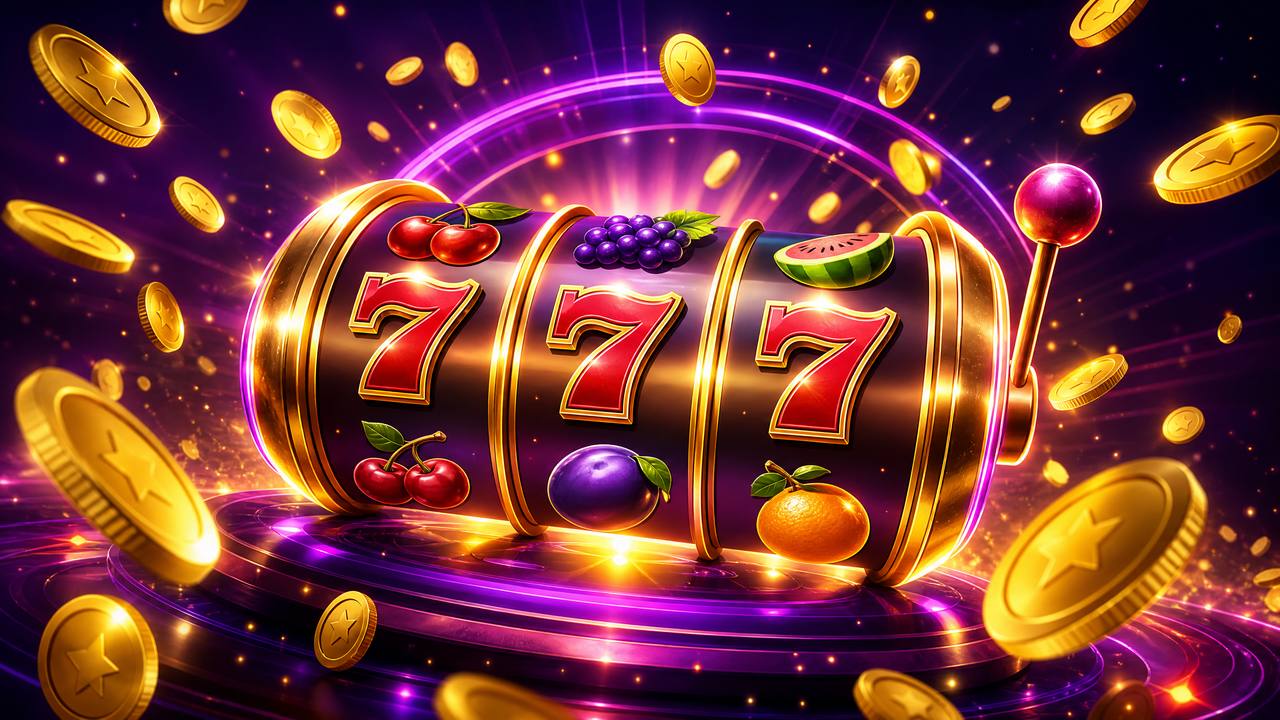 Ilustrasi permainan slot online